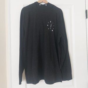 American Eagle Outfitters Flex Hooded Sweatshirt L Black